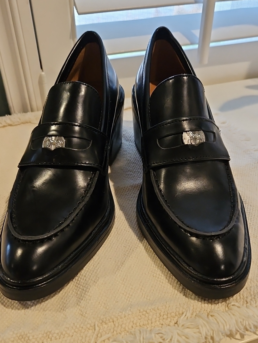 Coach Black Block Healed Loafer 0057